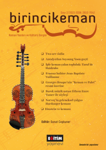 Birincikeman Keman Yazıları ve Kültür Dergisi Sayı: 2 - 2023
