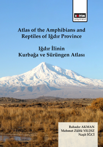 Atlas of the Amphibians and Reptiles of Iğdır Province