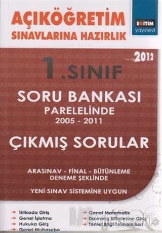 Açıköğretim Sınavlarına Hazırlık 1. Sınıf 2012