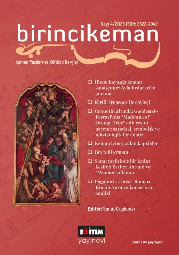 Birincikeman Keman Yazıları ve Kültürü Dergisi 4. Sayı/2025